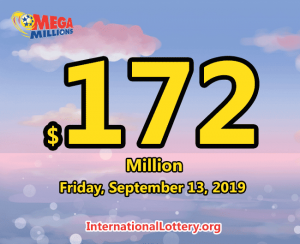 2019年9月10日 Mega Millions 结果 – 奖池达1.72