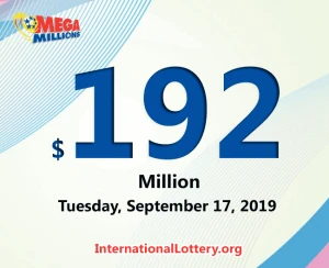 Mega Millions 的头奖正在等待得主，目前金额为 1.92 亿美元。