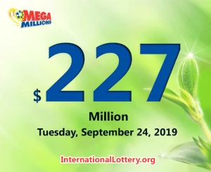 2023年9月24日，Mega Millions 奖池增至 2.27 亿美元。